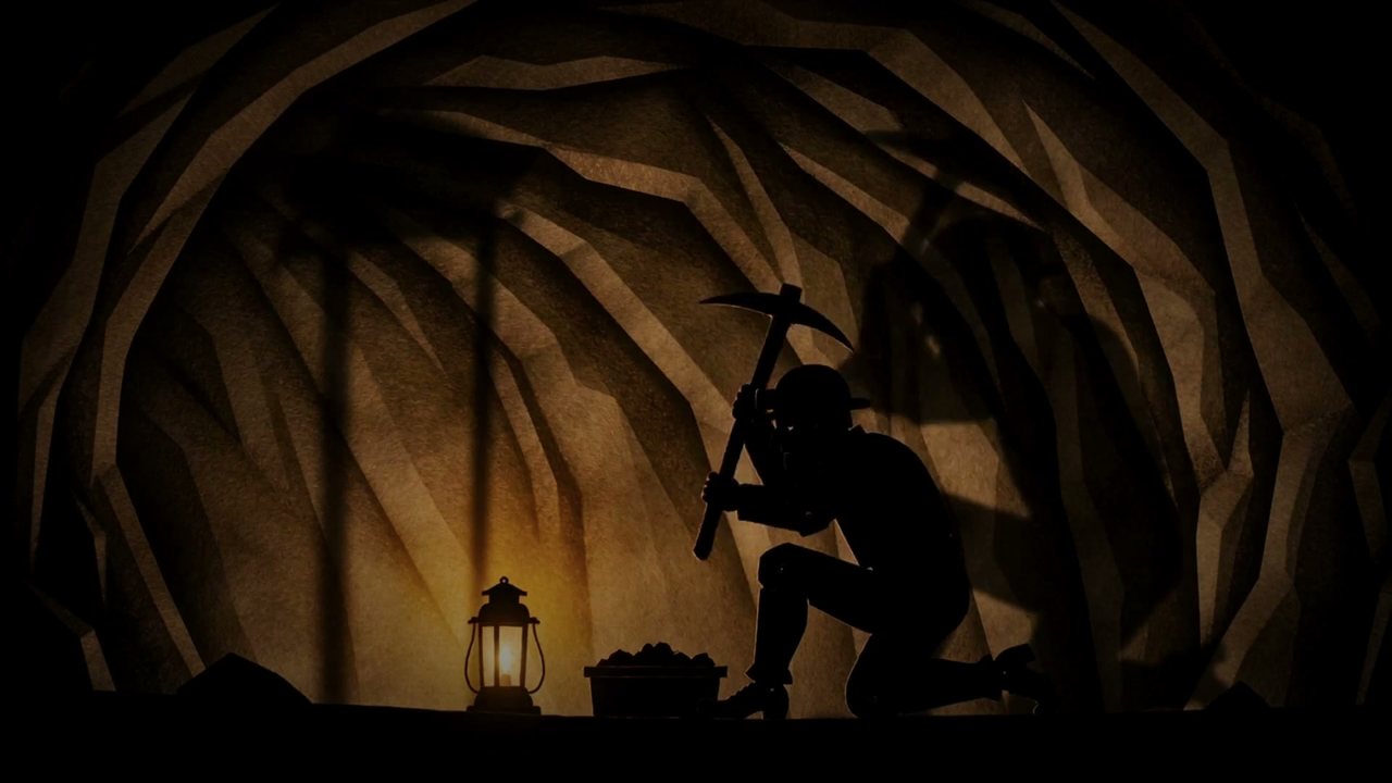 Still from The Price of Coal, a film about the men lost in Tumble's pits