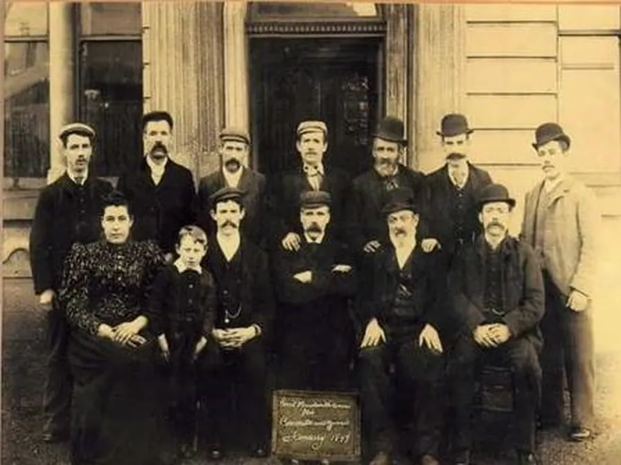 The founders of the Great Mountain Workingmen's Club